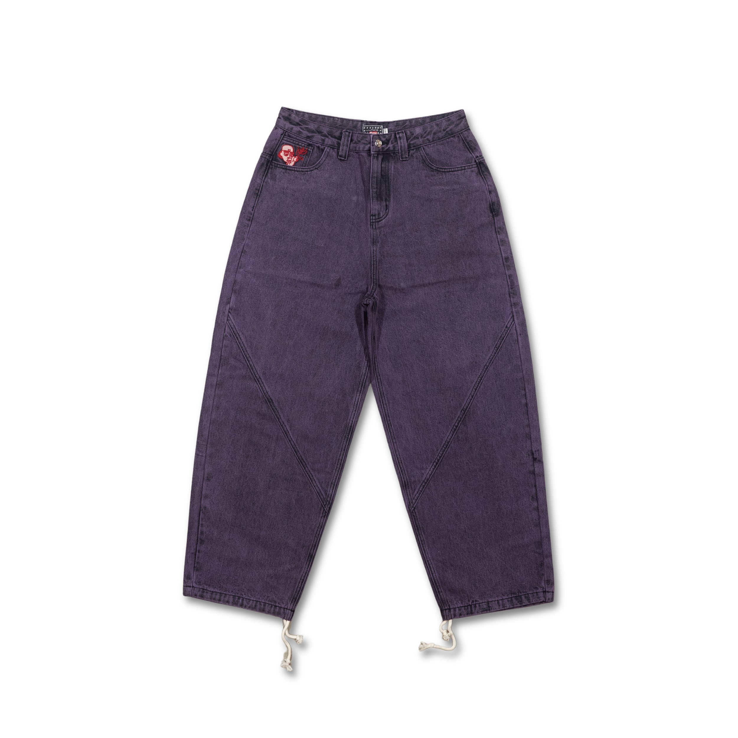パンツ yardsale baggy denim pants purple Baggy Dark Purple Denim – Gone