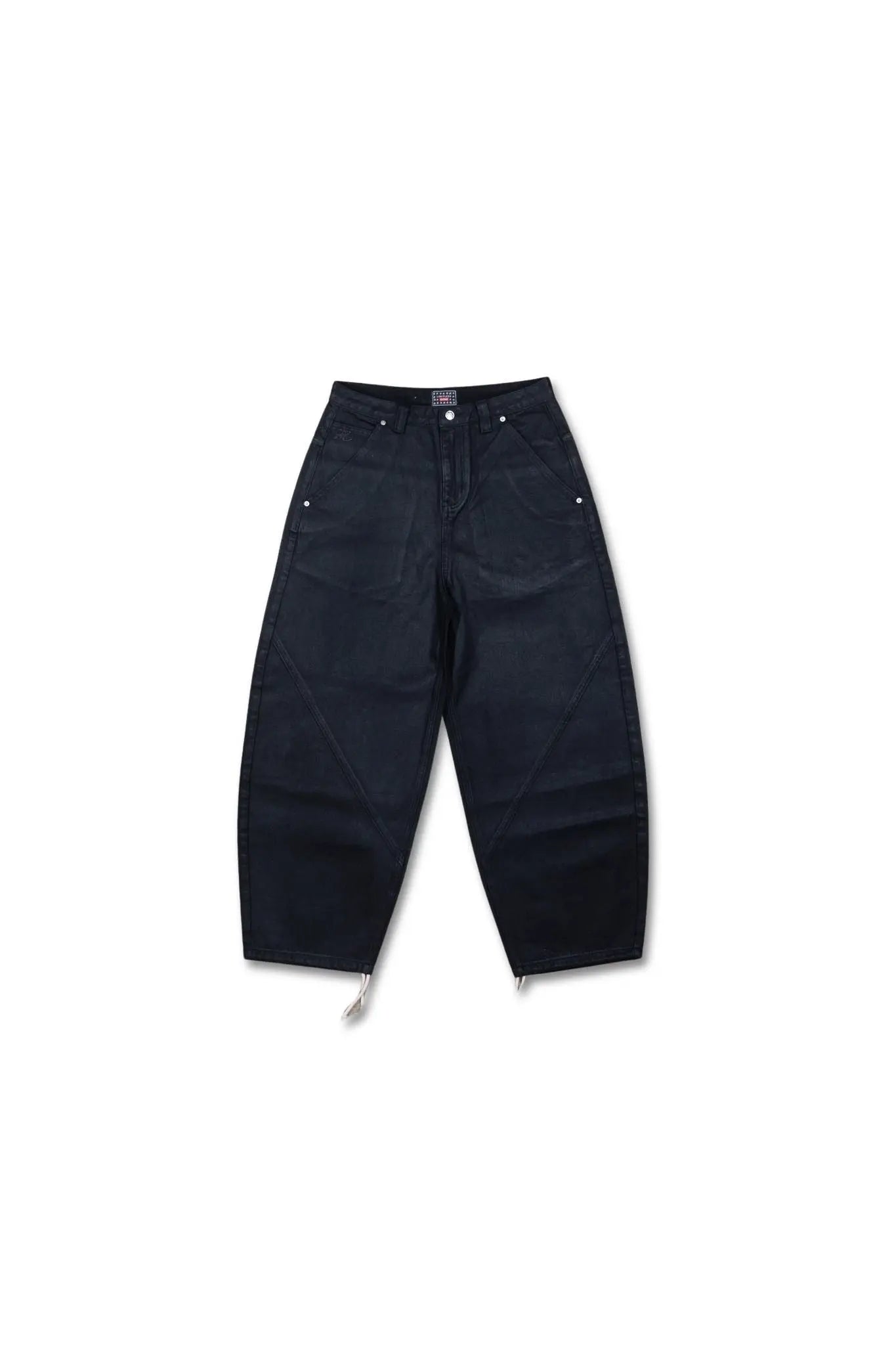Black Waxed Baggy Denim – Gone