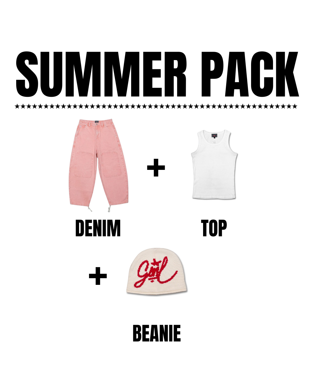 PINK WASHED DENIM SUMMER PACKS Gone