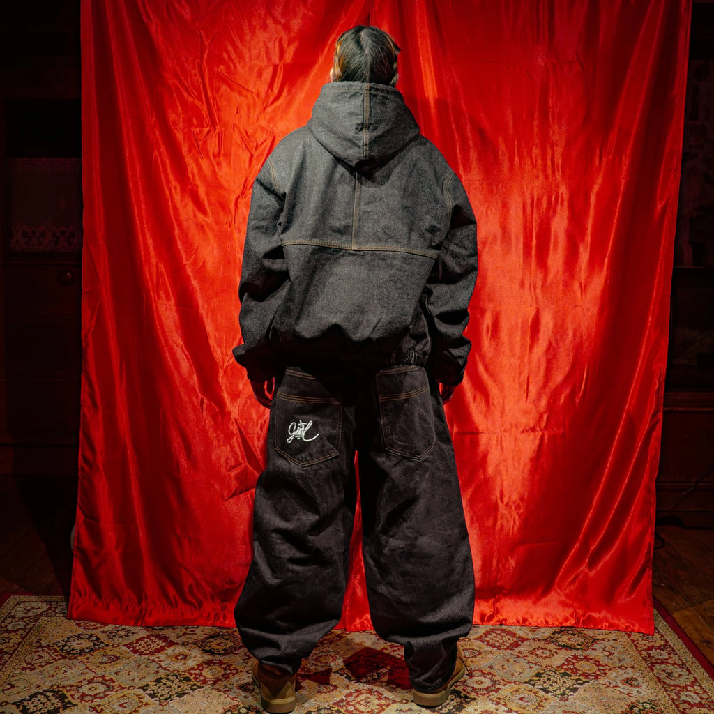 Insulated Work Jacket Dark Raw Denim