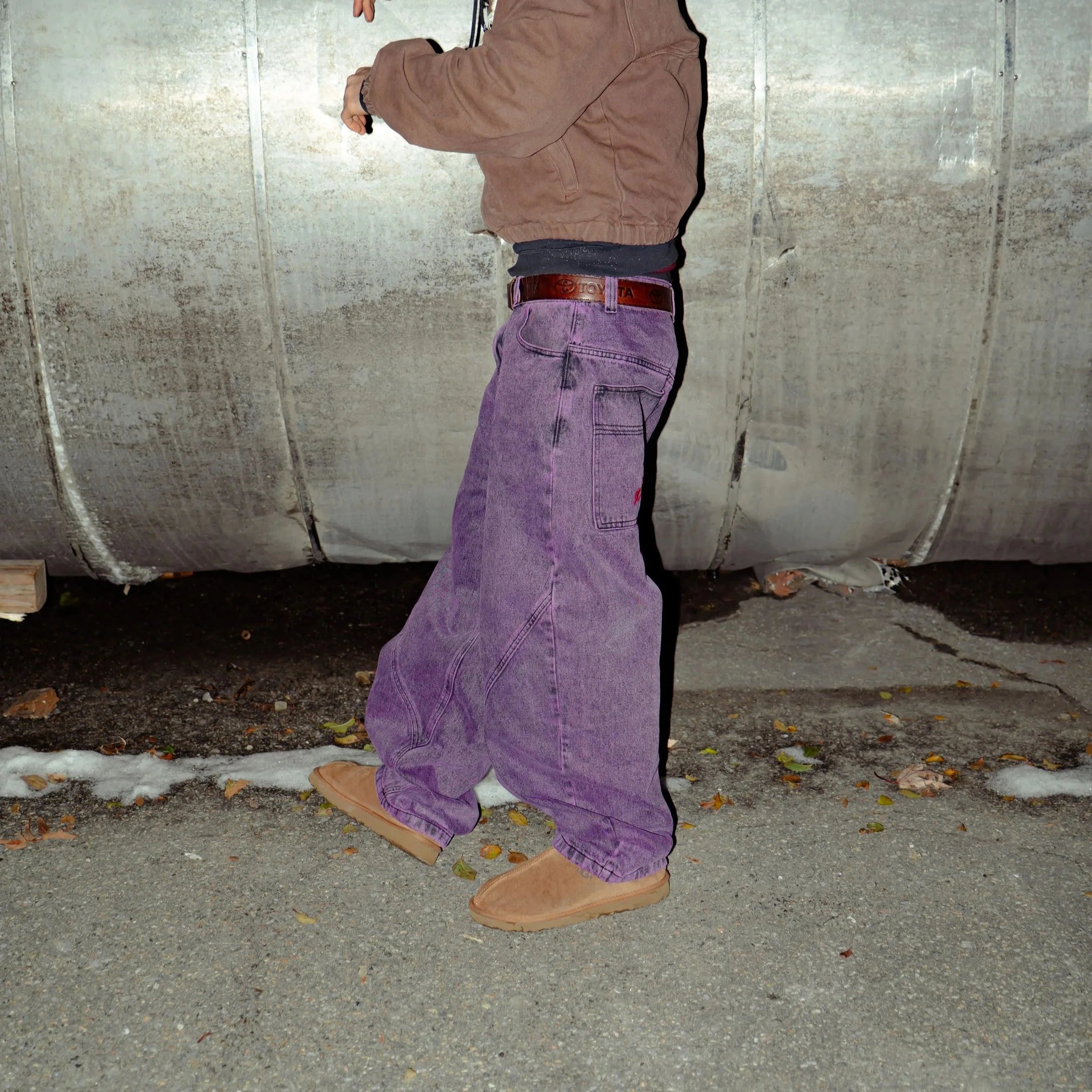 Baggy Dark Purple Denim