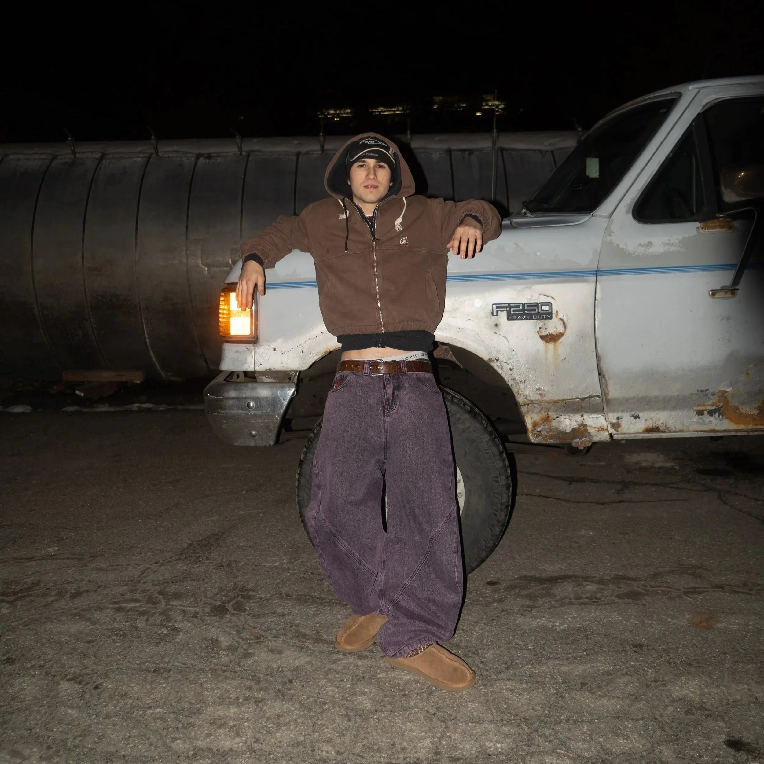 Baggy Dark Purple Denim