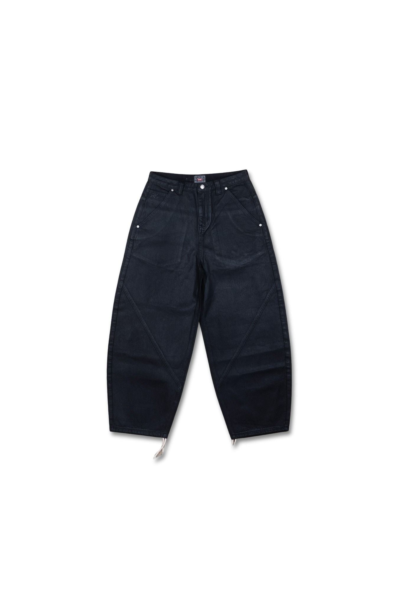 Black Waxed Baggy Denim Gone