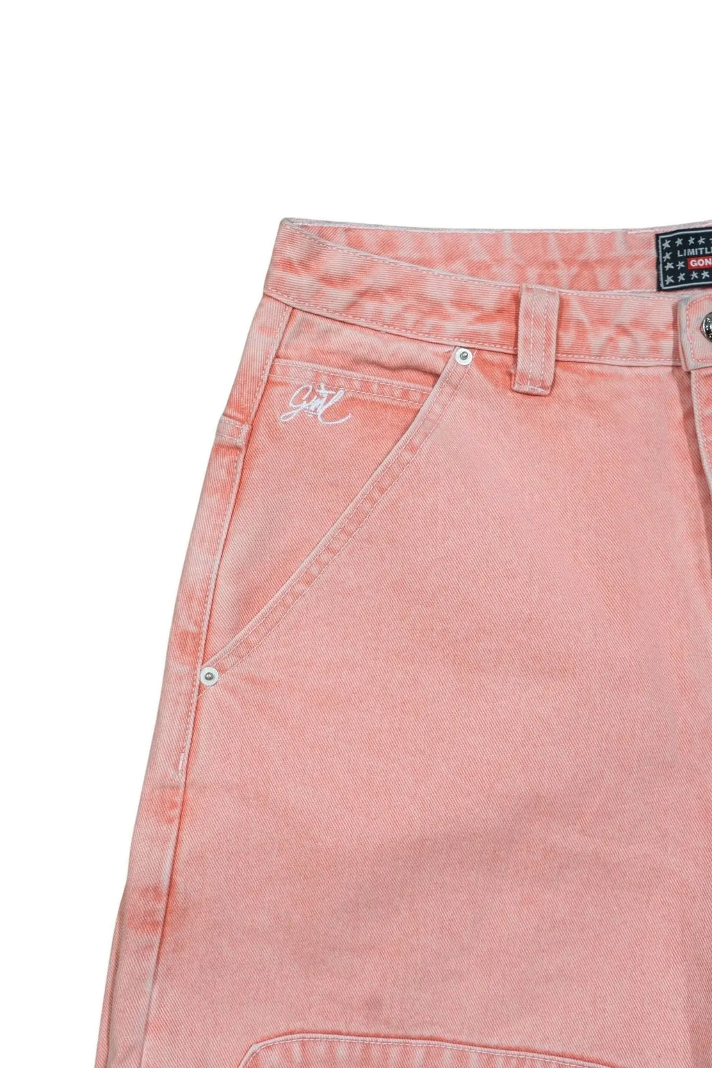 Pink Washed Baggy Denim Gone