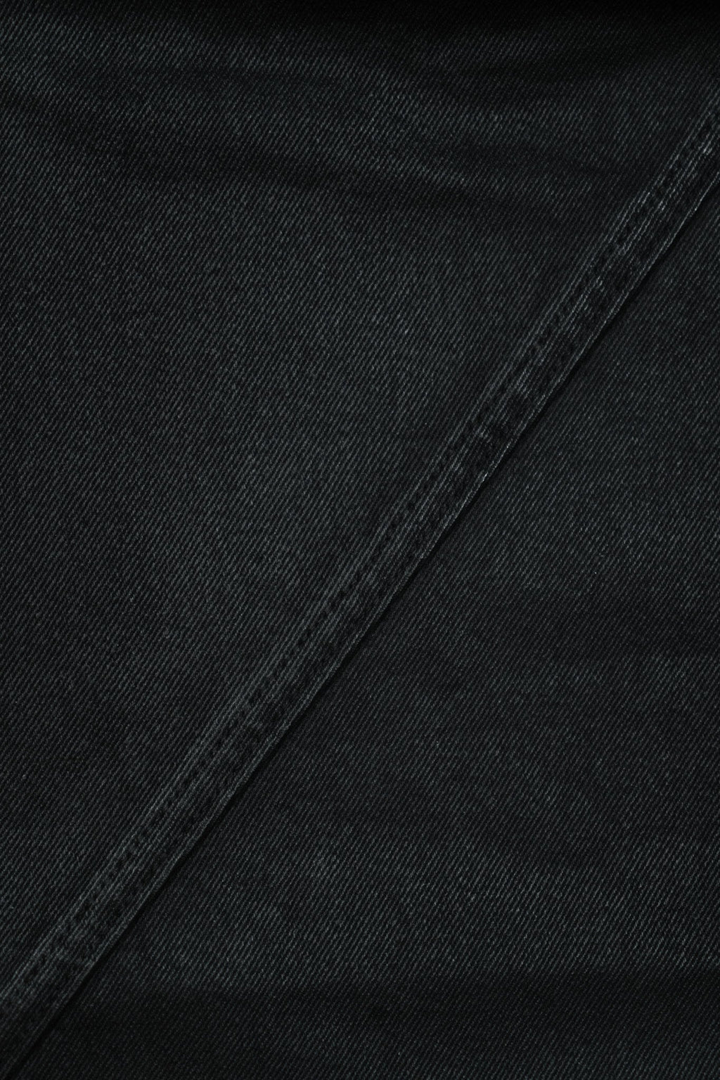 Black Waxed Baggy Denim Gone