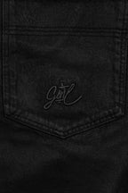 Black Waxed Baggy Denim Gone