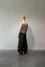 Black Waxed Baggy Denim Gone