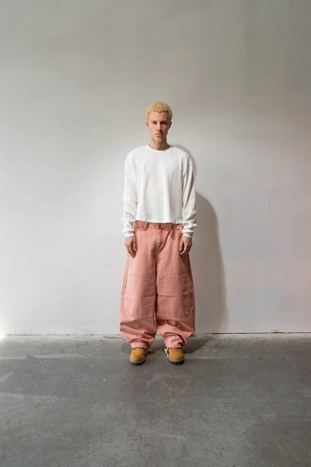 Pink Washed Baggy Denim Gone