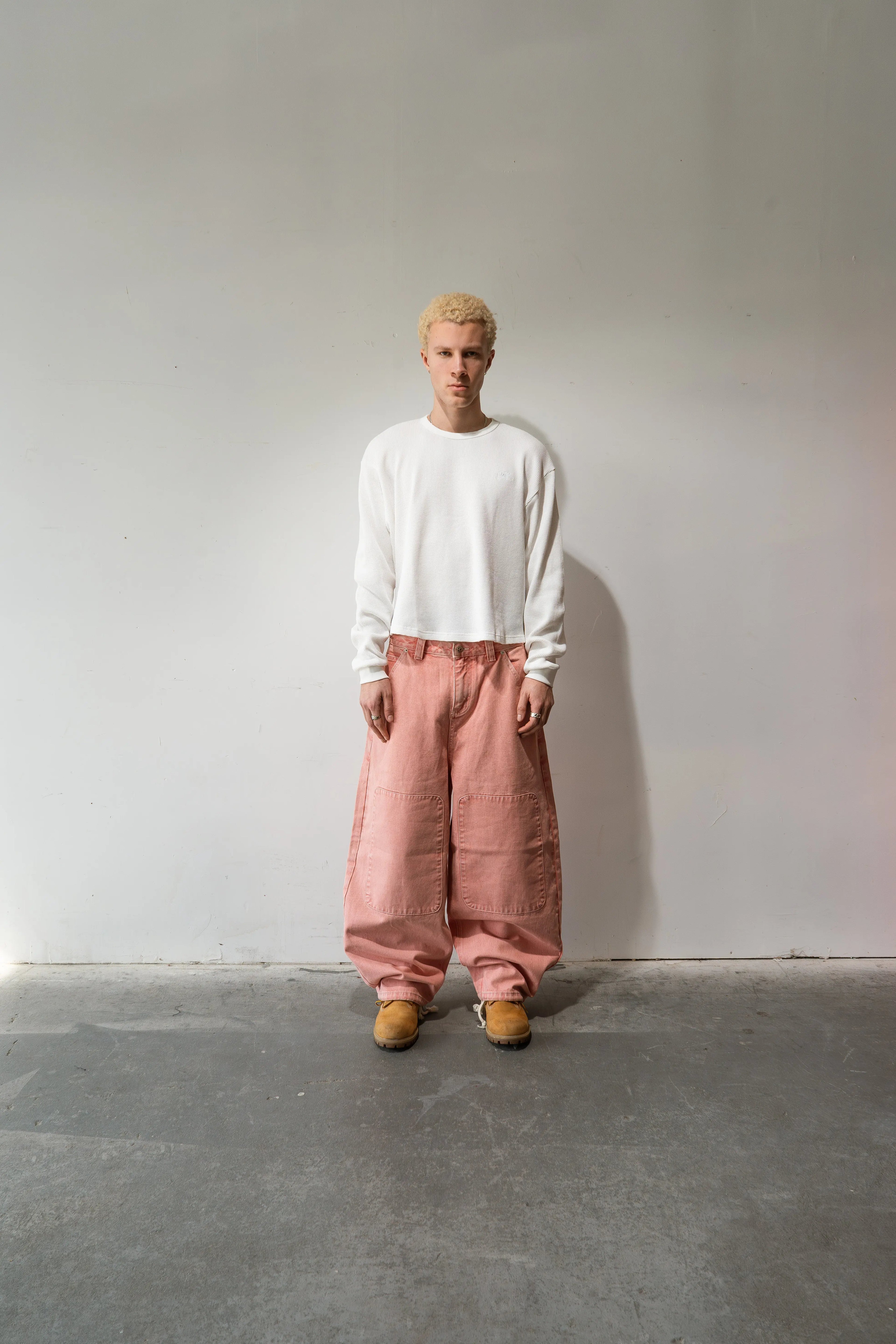 Pink Washed Baggy Denim Gone