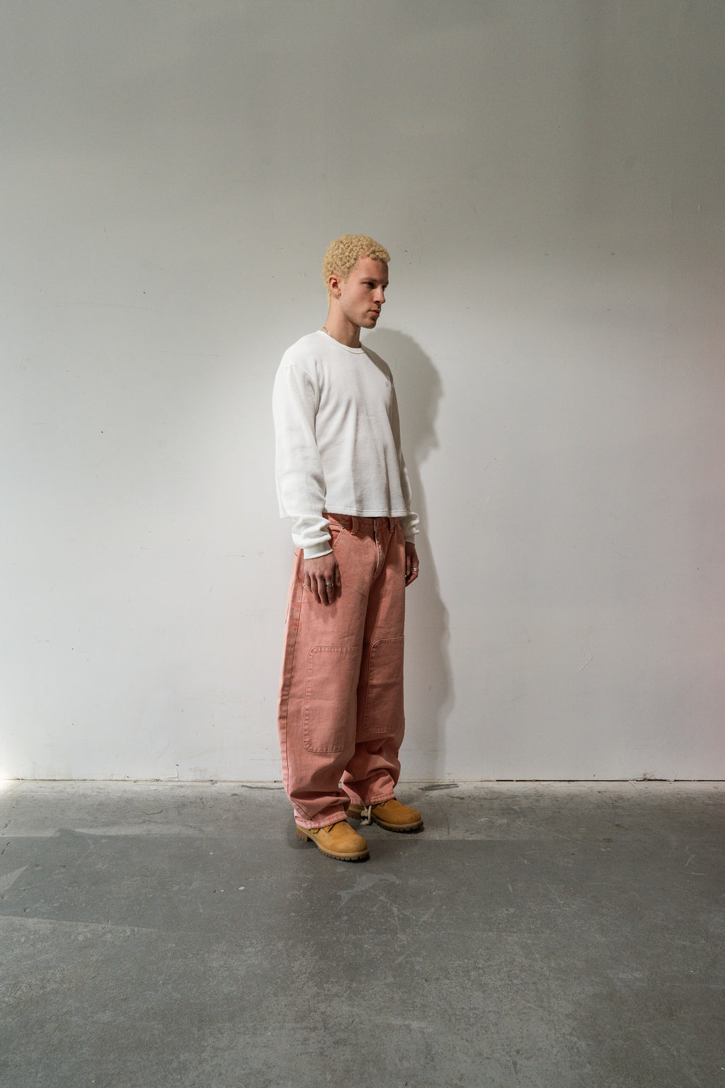Pink Washed Baggy Denim Gone