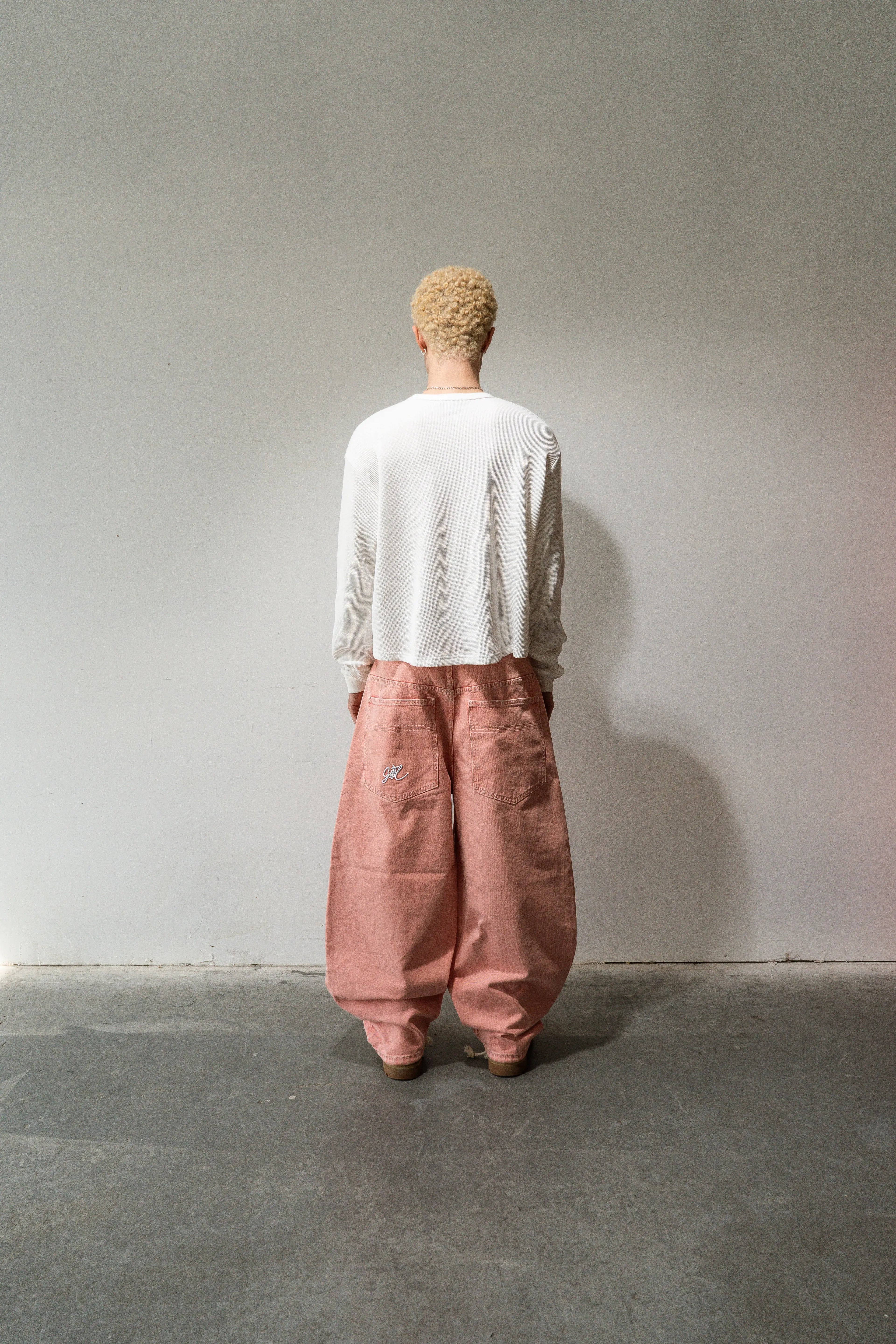 Pink Washed Baggy Denim Gone