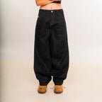 Baggy Black Raw Denim
