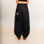 Baggy Black Raw Denim