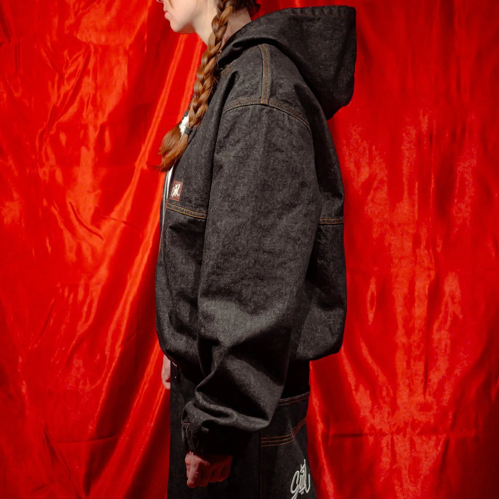 Insulated Work Jacket Dark Raw Denim