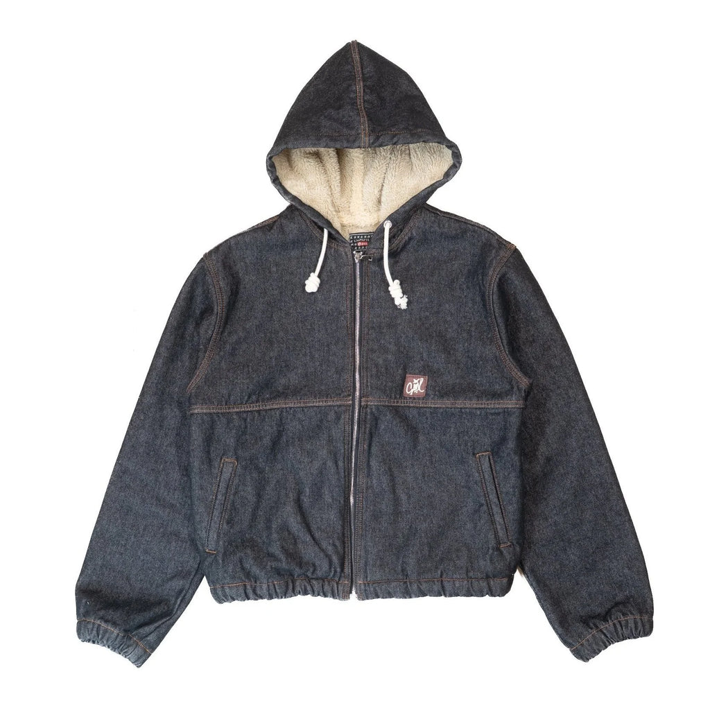 Insulated Work Jacket Dark Raw Denim