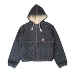Insulated Work Jacket Dark Raw Denim